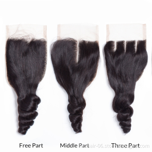 100% 10A Woman Hair Extension Mink Cuticle Aligned Raw Brazilian Virgin Straight Human hair Bundles with Closure